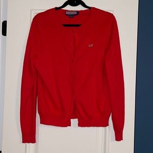 Vineyard Vines Red Cardigan